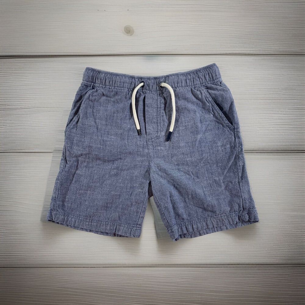 Boys Tommy Bahama Light Blue Cotton Pull‎ Up Shorts Size 7-8 (READ)